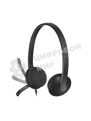 Гарнитура Logitech H340 чёрный, проводная, USB
