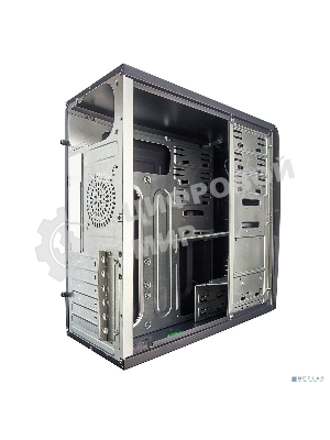Компьютерный корпус Miditower ExeGate CP-604 Black, ATX, (без БП), 2хUSB, Audio