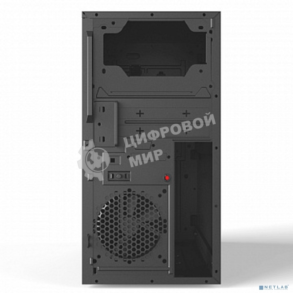 Компьютерный корпус Powerman EK303BK U3.0*2+TypeC+combo Audioo 6193890