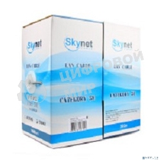 Кабель SkyNet Standart UTP indoor 4x2x0,48, медный, FLUKE TEST, кат.5e, однож., 305 м, box, серый