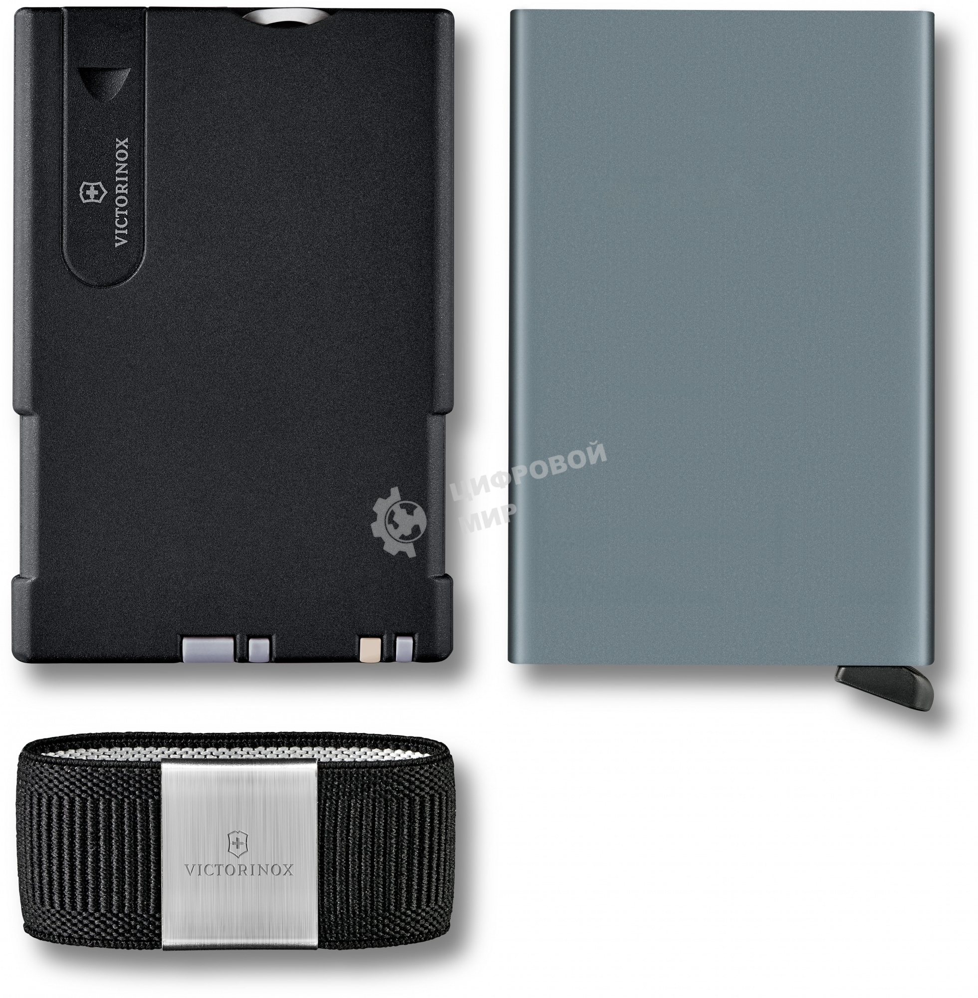 Швейцарская карта Victorinox Smart Card Wallet Sharp (0.7250.36) серый коробка подарочная