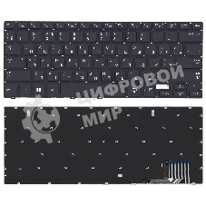 Клавиатура для ноутбука Samsung NP730U3E NP740U3E черная с подсветкой