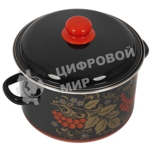 Кастрюля СтальЭмаль 1,5 л 1с15с/1 Рябина черная