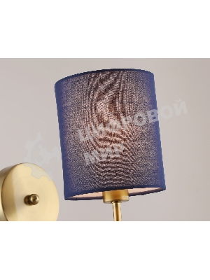 Настенный светильник Ambrella light LH71275 BS/DB латунь/темно синий E14 max 40W 225*120*250