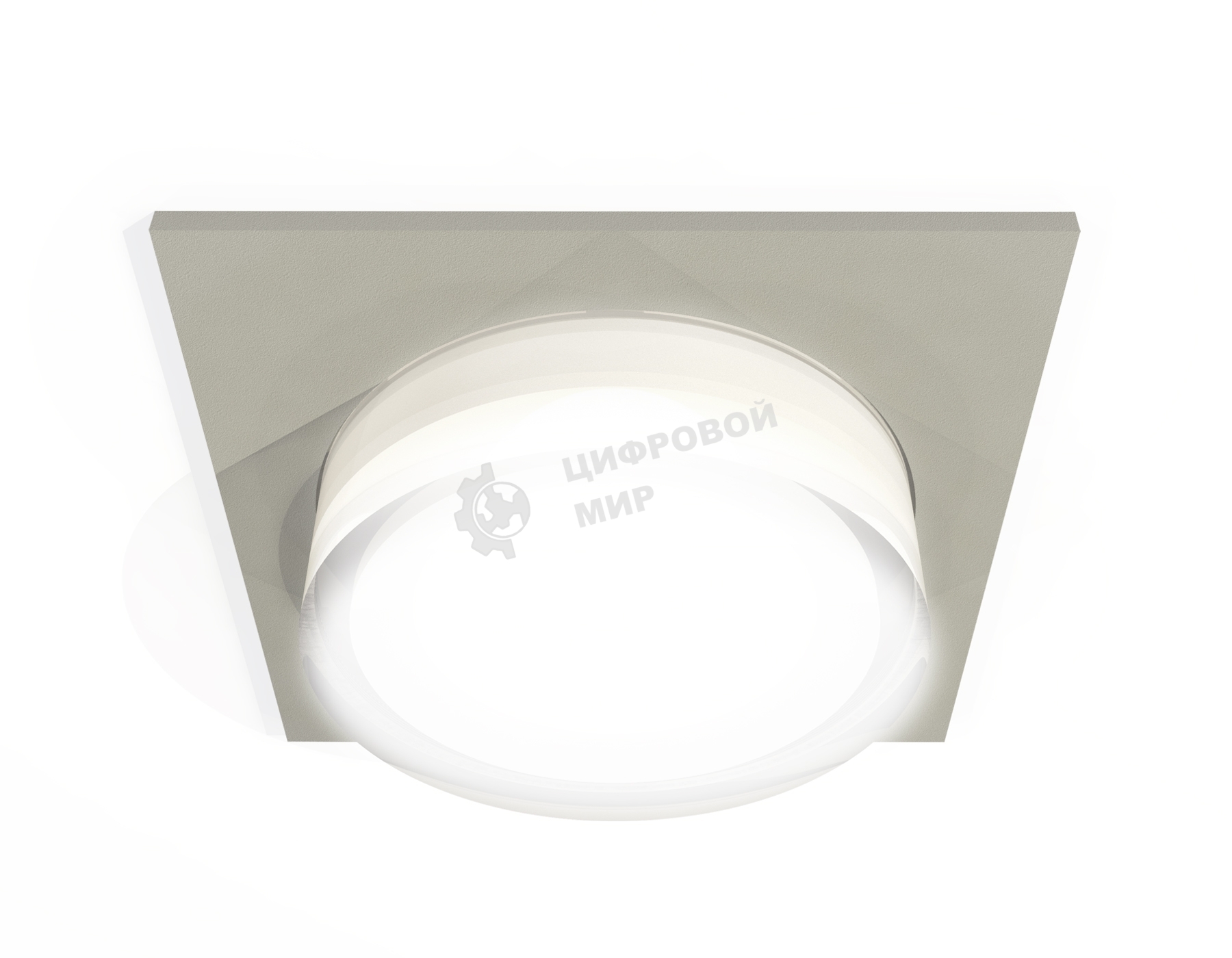 Комплект встраиваемого светильника Ambrella light XC7633040 SGR/FR/CL серый песок/белый матовый/прозрачный MR16 GU5.3 (C7633, N7160)