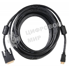 Кабель Buro 24M/19M 10м позол/ферритовые кольца