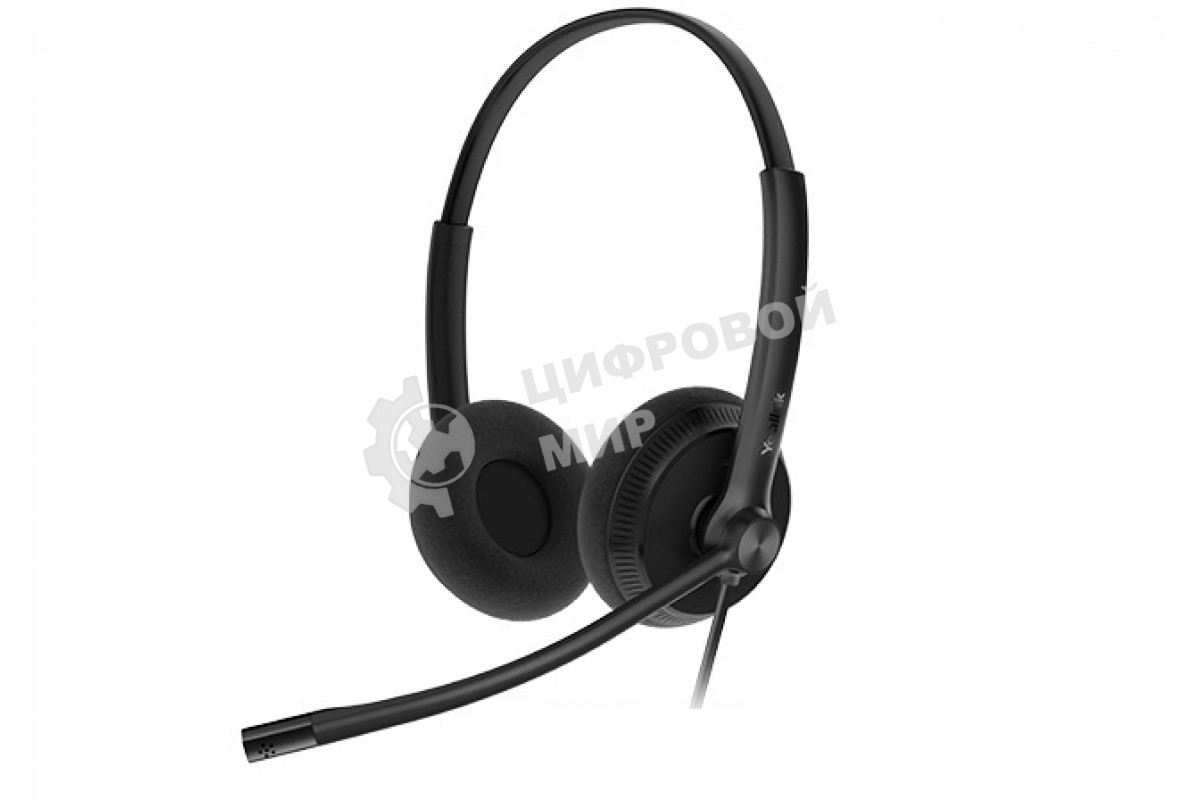 Гарнитура проводная YEALINK YHS34 Dual Дуо, Проводная, HD звук, QD, RJ9, шт