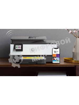 МФУ струйное HP OfficeJet 8023 (1KR64B), A4, цвтной, печ. до 20 стр/мин. (ч/б), до 10 стр/мин. (цвет), скан. до 8 стр/мин. (ч/б) 3.5 стр/мин. (цвет), 1200 x 1200 dpi, USB, RJ-45, Wi-Fi, Air Print