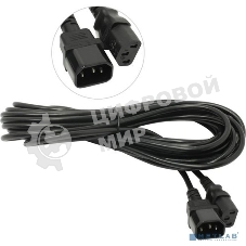 Кабель монитор-компьютер (UPS->уст-во) ExeGate Power EC-10P (С13->С14) VDE-250V-3*1,00-CU, 10A, 10м