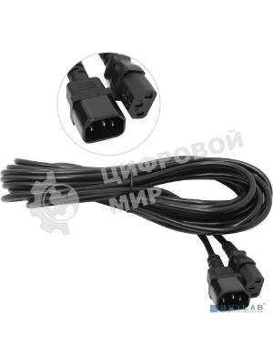 Кабель монитор-компьютер (UPS->уст-во) ExeGate Power EC-10P (С13->С14) VDE-250V-3*1,00-CU, 10A, 10м