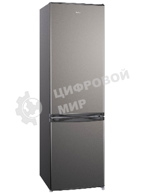 Холодильник Evelux FS 2220 X серый двухкамерный 188/64л морозилка снизу