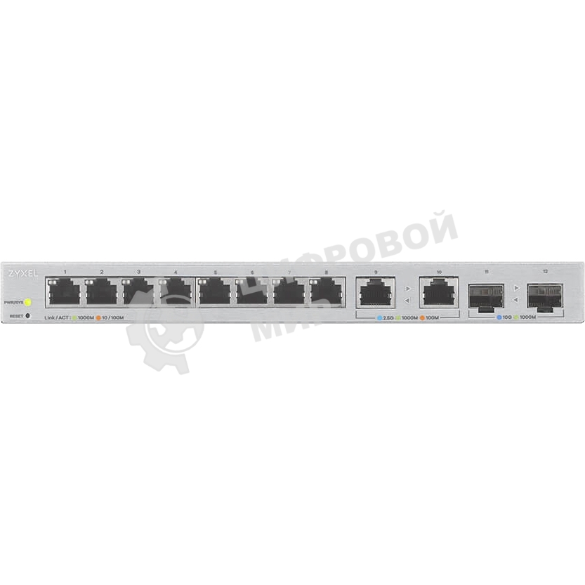Коммутатор Zyxel XGS1210-12-ZZ0102F 8x1 Гбит/с 2x2.5 Гбит/с 2SFP+ управляемый