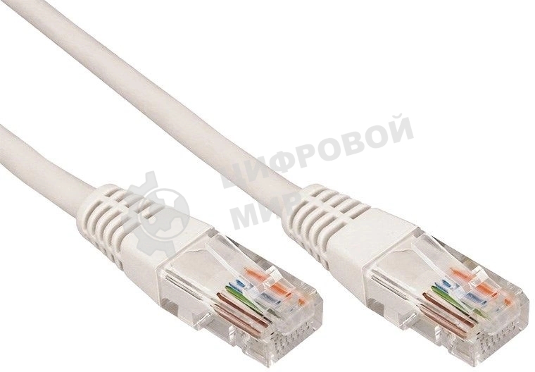 Пaтч-корд U/UTP Rexant, cat.5e, RJ45-RJ45, неэкранированный, PVC серый, 1м