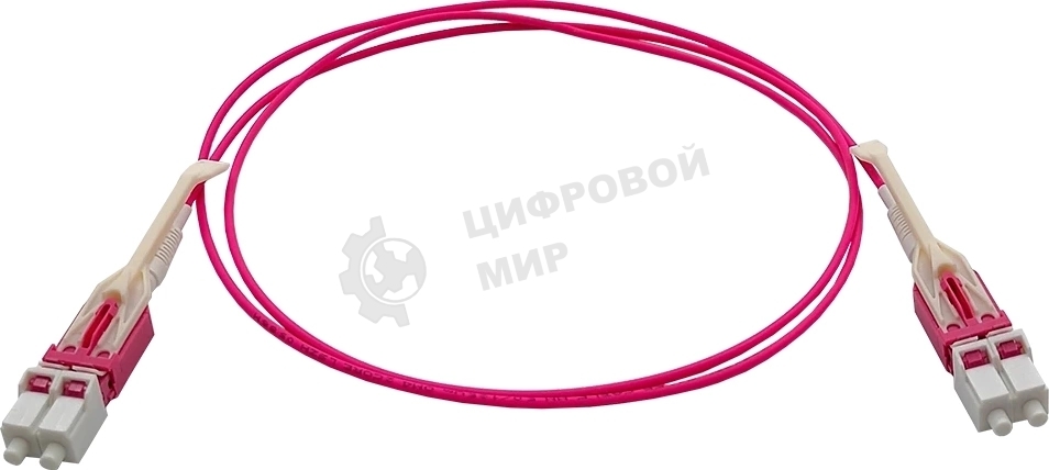 Патч-корд Lanmaster LAN-2LC-2LC/OM4H-1.0 2x50/125 OM4 LC дуплекс-LC дуплекс 1м LSZH розовый