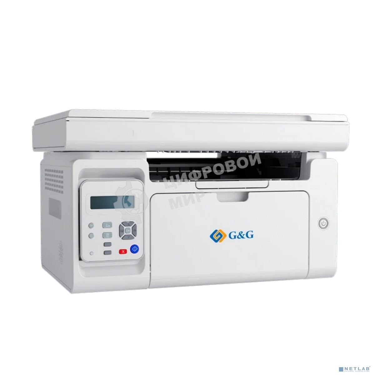 МФУ G&G M2022NW A4, лазерное, черно-белое, 22стр/мин, 1200x1200dpi, 800МГц, 256Мб, WiFi/USB/Ethernet, 1600стр/картридж, белый корпус (аналог Pantum M6506NW, картридж GT202T)(M2022NW)