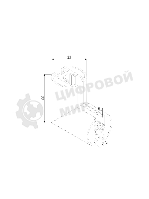 Mini Magnetic Коннектор угловой внутренний для накладного шинопровода Round (черный) 85216/00