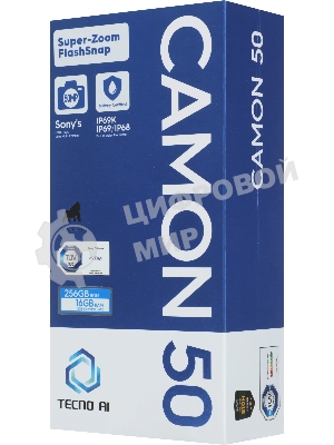 Смартфон Tecno Camon 50 8/256Gb титан