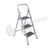 Стремянка стальная КЛАСС ПЛЮС, 3 ШИРОКИЕ СТУПЕНИ 20х30 см, верхняя площадка 69 см, до 120 кг, 123303