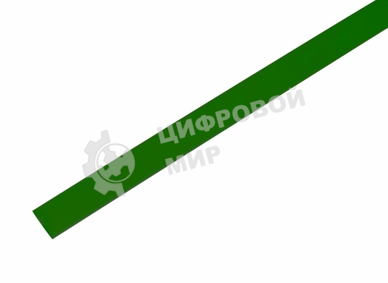Термоусаживаемая трубка Rexant 9,0/4,5 мм, зеленая, упаковка 50 шт. по 1 м