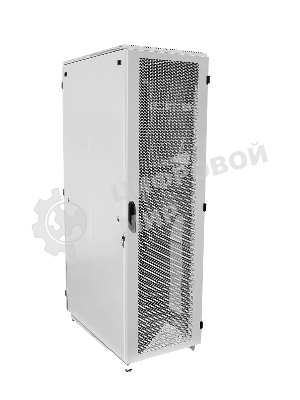 Шкаф телекоммуникационный напольный 42U (600x800) дверь перфорированная 2 шт. (3 места), ШТК-М-42.6.8-44АА