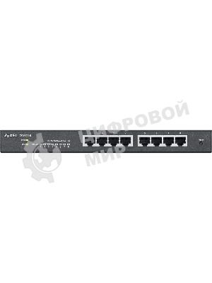 Коммутатор Smart L2 Zyxel GS1900-8, 8xGE, настольный, бесшумный