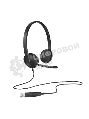 Гарнитура Logitech H340 чёрный, проводная, USB