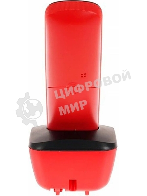 Телефон беспроводной (DECT) Panasonic KX-TGb610RUR, Монохромный, АОН, черный/красный