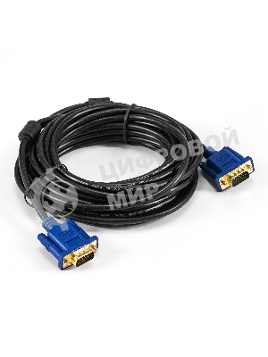 Кабель VGA Pro ExeGate EX-CC-PVGA-15M15M-7.5 (15M/15M, 7,5м, 2 фильтра, позолоченные контакты, экран)