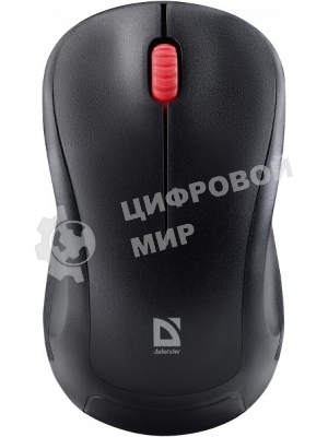 Мышь беспроводная Defender Bit MB-205 черный, 1200 dpi, радиоканал, USB, кнопки - 3
