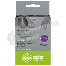Картридж ленточный Cactus CS-TZE531 TZe-531 черный шрифт, синий фон (12 мм, 8 м) для Brother PT-P1010, PT-P700, P750W, P900W, P950W, PT-D210, D450VP, D600VP, PT-H110BUNDE