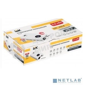 Стабилизатор напряжения настенный SLIM 0,5кВА IEK IVS22-1-D05-09