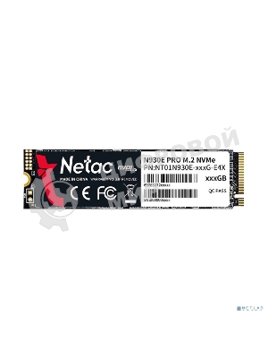 Накопитель SSD Netac N930E Pro, 512Gb, PCIe 3.0 x4, M.2 2280, NVMe, R/W 2080/1700