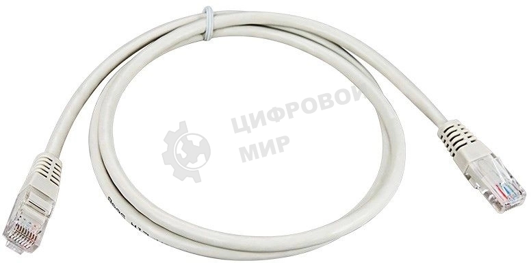 Пaтч-корд U/UTP Rexant, cat.5e, RJ45-RJ45, неэкранированный, PVC серый, 1м