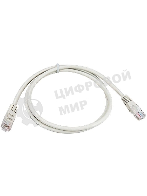 Пaтч-корд U/UTP Rexant, cat.5e, RJ45-RJ45, неэкранированный, PVC серый, 1м