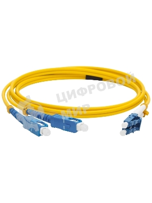 Патч-корд LANMASTER LAN-2LC-2SC/SU-2.0 2x9/125 OS1/OS2 LC дуплекс-SC дуплекс 2м