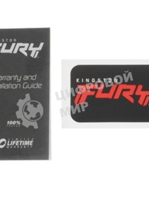 Оперативная память Kingston Fury Beast, DDR5, 16Gb (1x16Gb), 5600MHz, CL40, DIMM, радиатор, RGB, белый