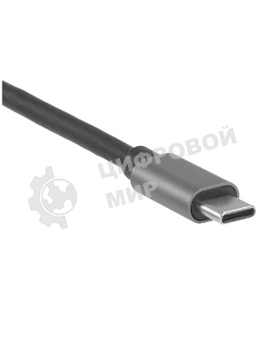 USB-концентратор Gembird UHB-D6, USB Type-C, USB 2.0/RJ45/USB Type-C PD87W/Jack 3.5 / SD/TF/2xHDMI/VGA, USB Type-C