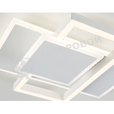 Потолочный светодиодный светильник Ambrella light FA1021/3 WH белый 50W 3000K-6400K 380*345*75 (ПДУ ИК)