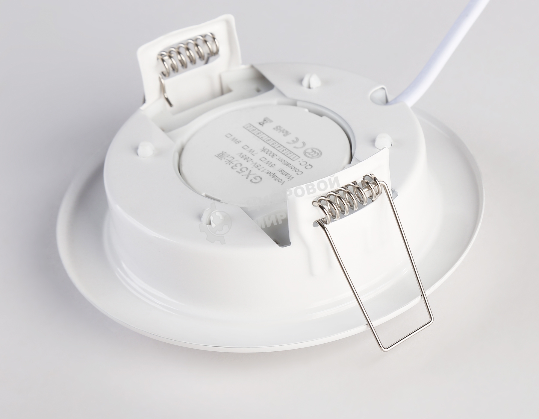 Светильник встраиваемый G10101 WH белый GX53 max 12W D106*38 (упак. 10 шт.)