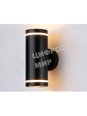 Светильник Ambrella light ST3333/2 BK черный IP54 GX53/2 max 15W 210*85*125