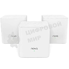 Двухдиапазонная Wi-Fi Mesh система Tenda nova MW3 (3 роутера) АС1200, 2 порта fast ethernet RJ45