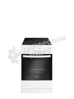 Плита электрическая Gefest 5160-01 0033 белый, конфорок 4 электрических, духовка 55 л, 50 см x 85 см x 58.5 см
