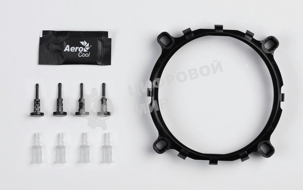 Кулер для процессора AeroCool/Formula Verkho 2 серебристый, 90 мм, алюминий/медь, 2000 об/мин, 25 дБ, 4 pin, 110 Вт, 125 мм