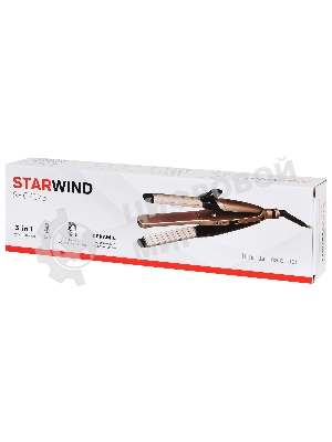 Выпрямитель Starwind SHC 7075 55Вт черный/шампань (макс.темп.:200С)