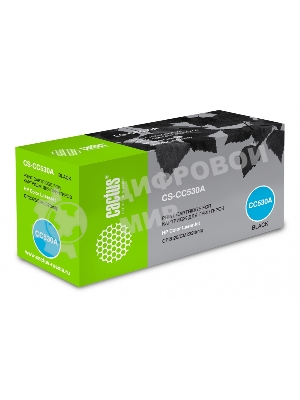 Картридж лазерный Cactus CS-CC530A черный (3500 стр.) для HP Color LaserJet CP2025/CM2320mfp