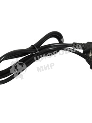 Кабель питания Cablexpert PC-186-1.5-1.5M, Schuko-C13, 3x1.5мм2, 10A, с заземлением, медь, 1.5м, черный, пакет