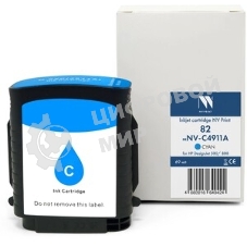 Картридж струйный NVPrint 82 (NV- C4911A) Cyan для HP DesignJet 500/800 (69 мл) совместимый