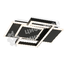 Потолочный светодиодный светильник Ambrella light FA1022/3 BK черный 50W 3000K-6400K 380*345*75 (ПДУ ИК)