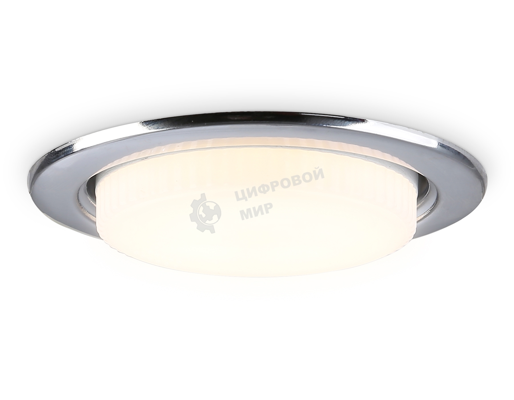 Светильник встраиваемый G10102 CH хром GX53 max 12W D106*38 (кратность 10шт)