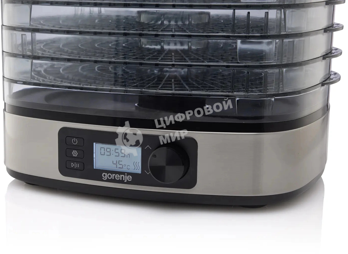 Сушка для фруктов и овощей Gorenje FDK500DE 5под. 380Вт белый